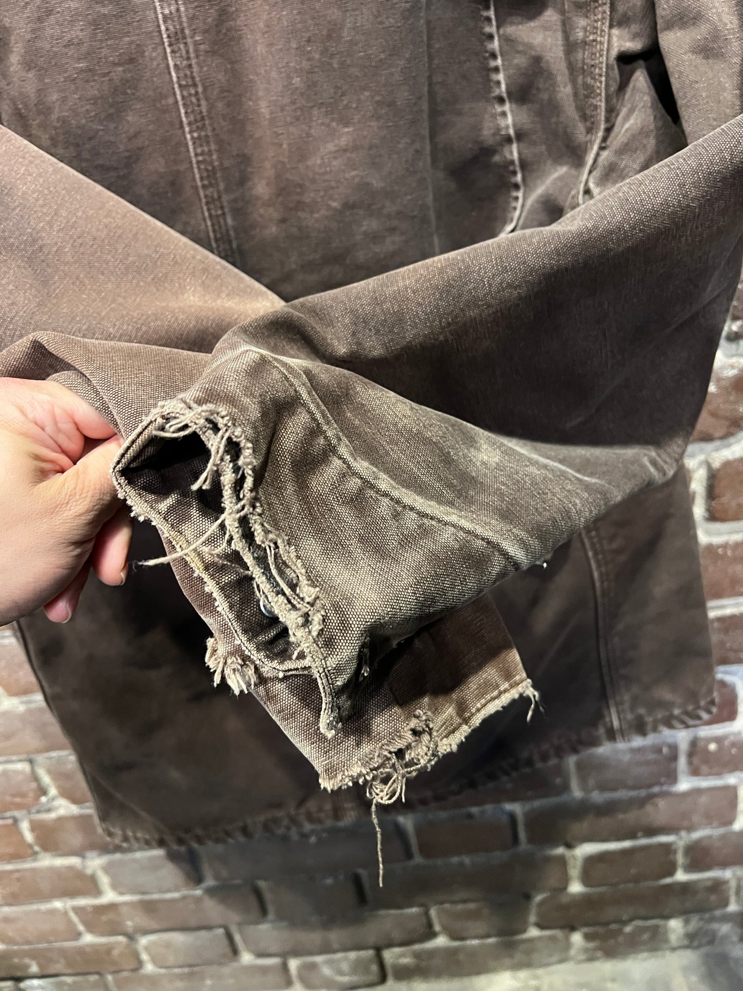 Carhartt Brown Chore Distressed Jacket