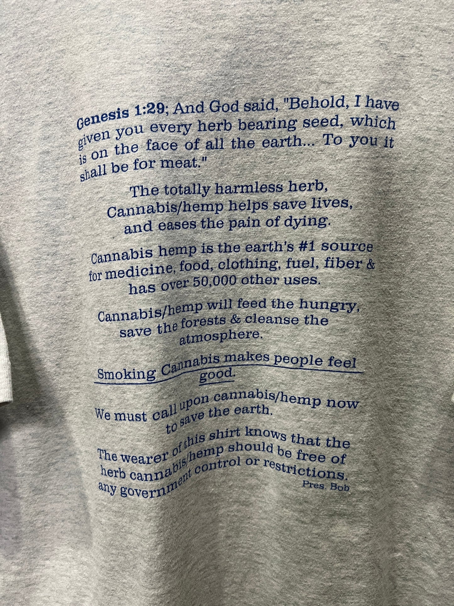 90s Thank you For Pot Smoking Tee