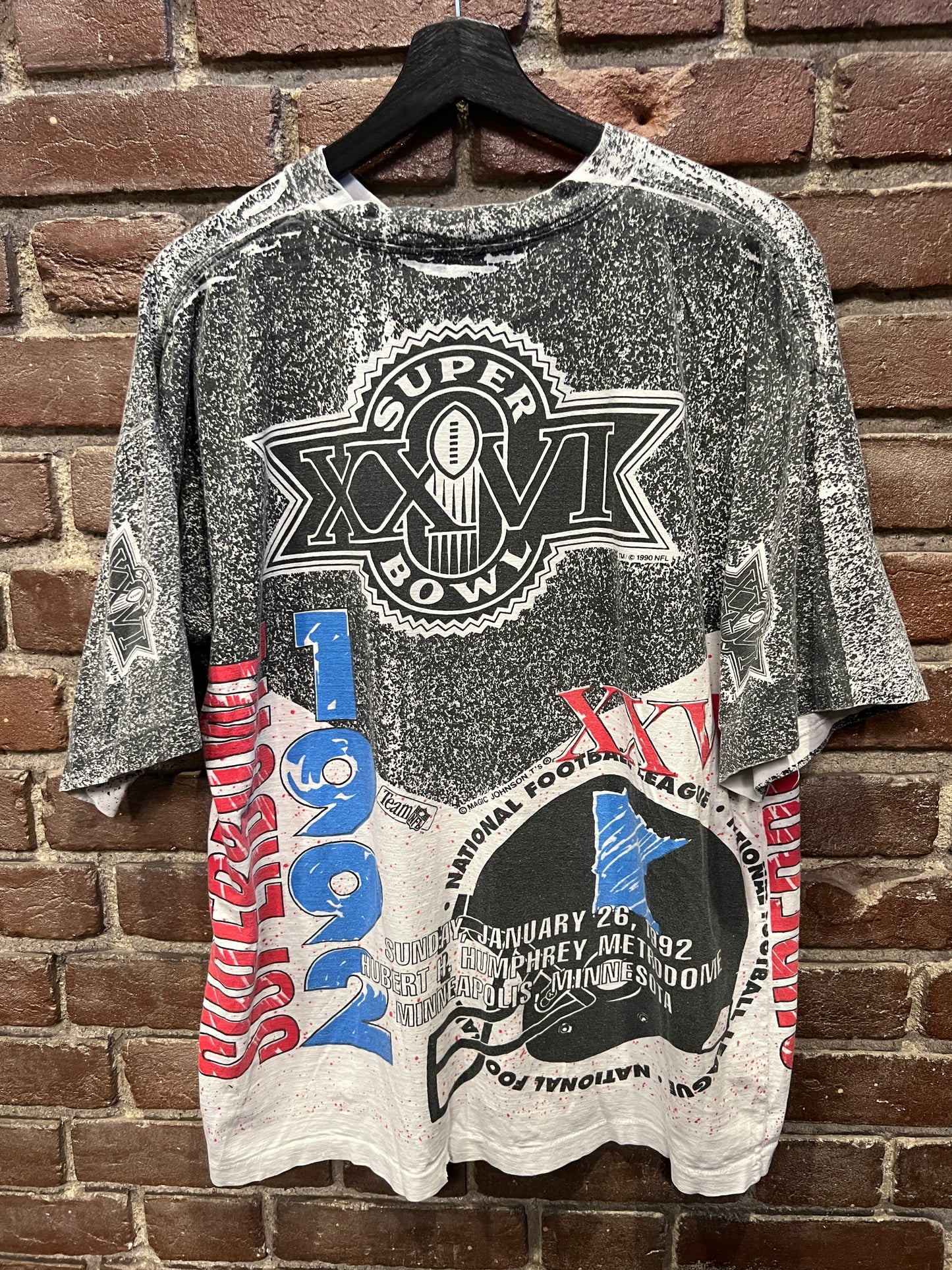 Super Bowl XXVI Magic Johnson Ts Tee