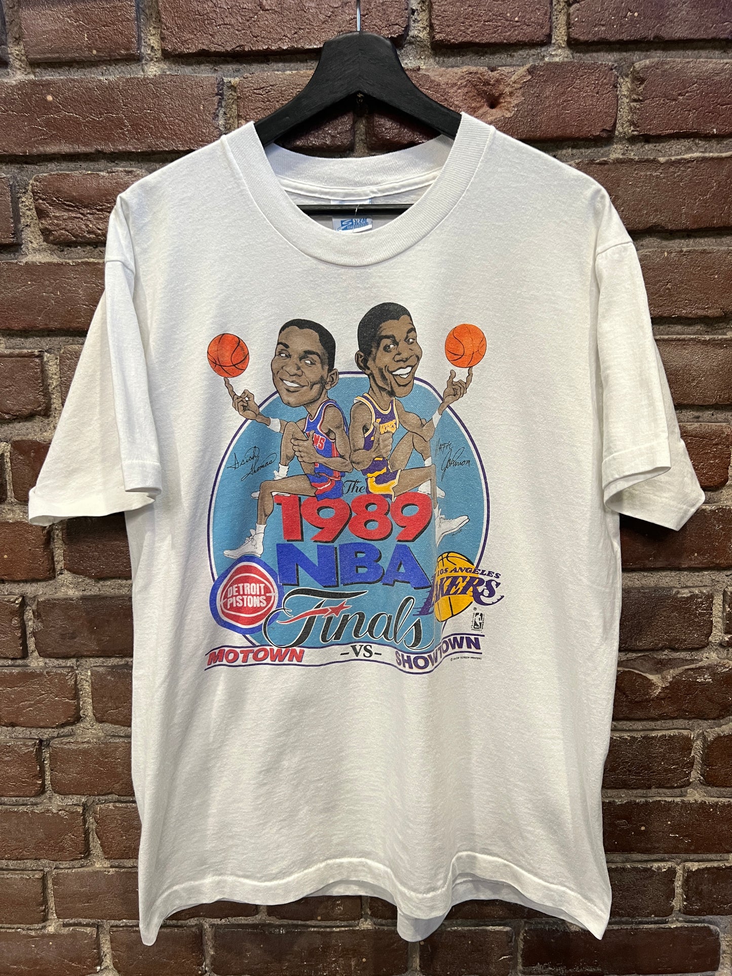 1989 NBA Finals Salem Caricature Tee