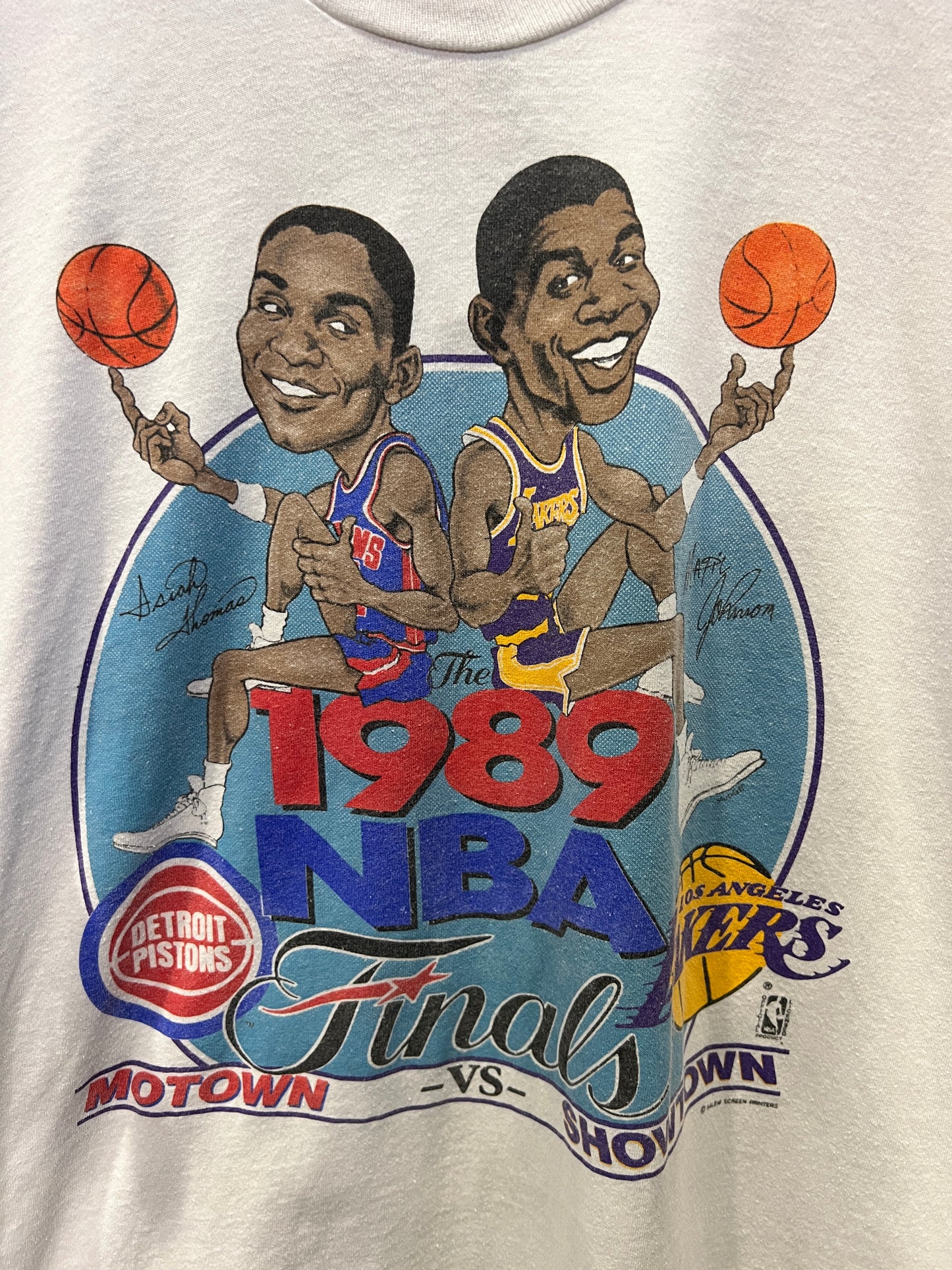 1989 NBA Finals Salem Caricature Tee