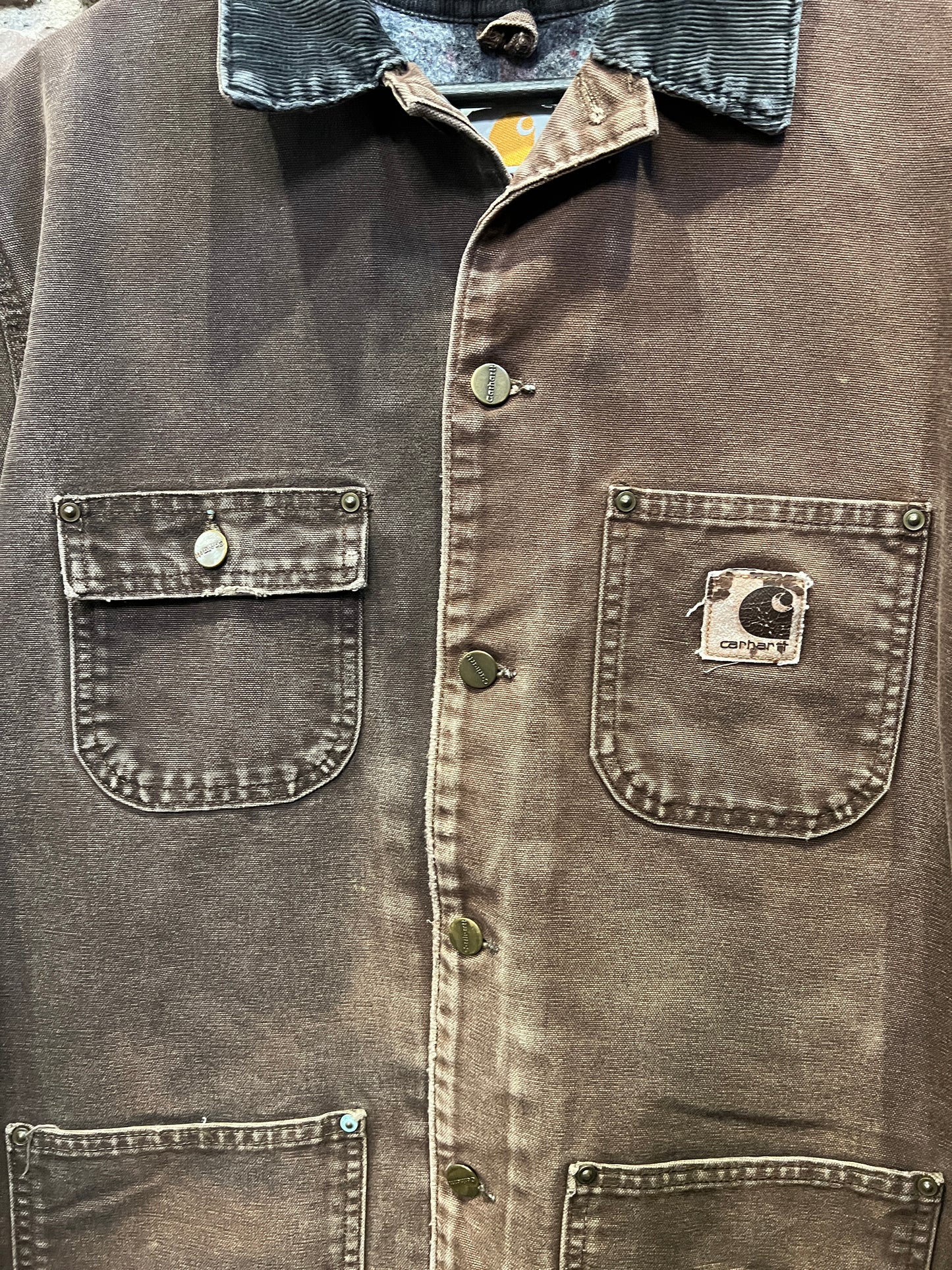 Carhartt Brown Chore Distressed Jacket