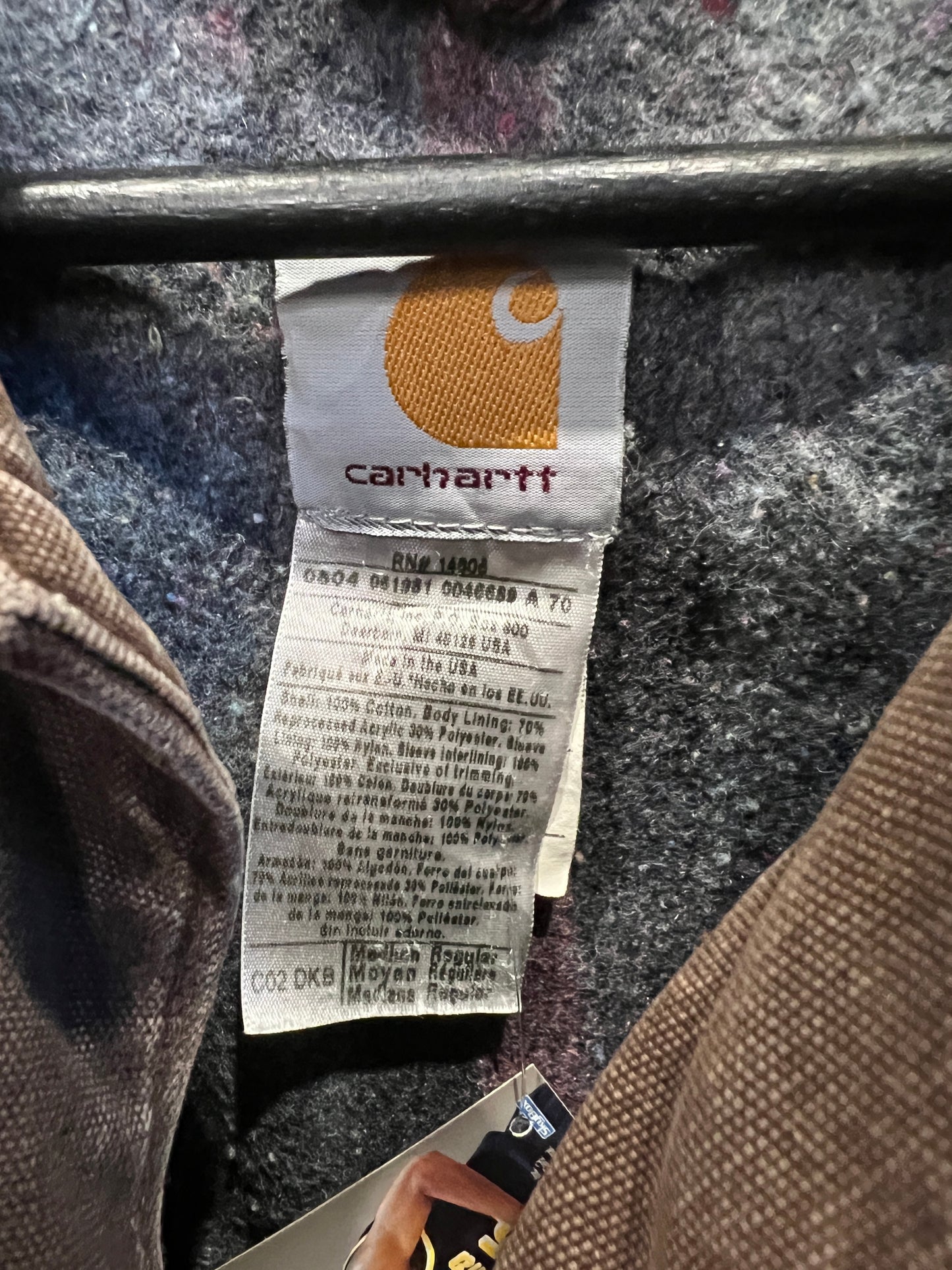 Carhartt Brown Chore Distressed Jacket