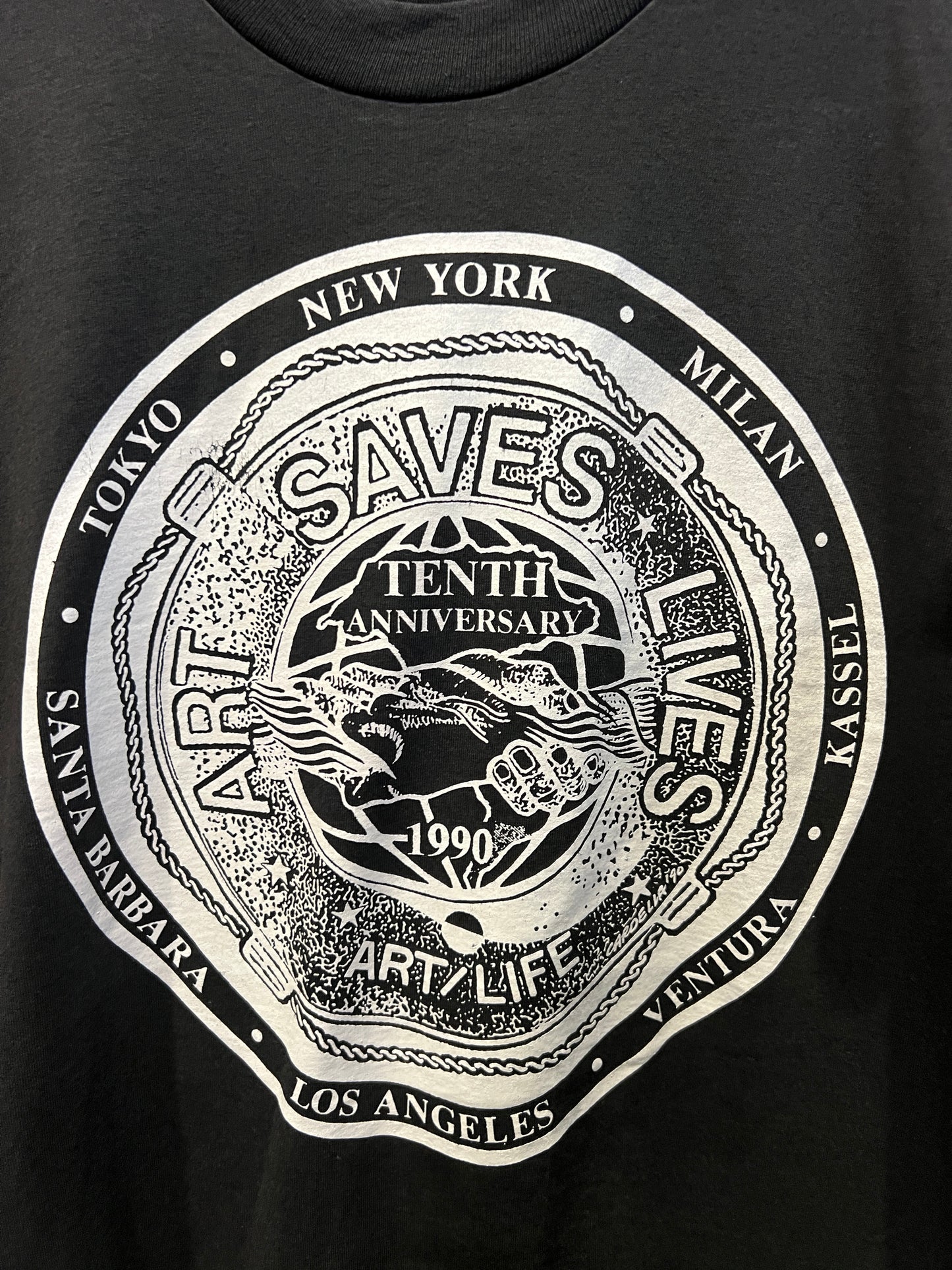 1990 Art Saves Lives Tee