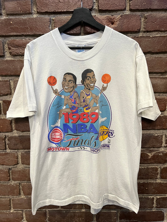 1989 NBA Finals Salem Caricature Tee