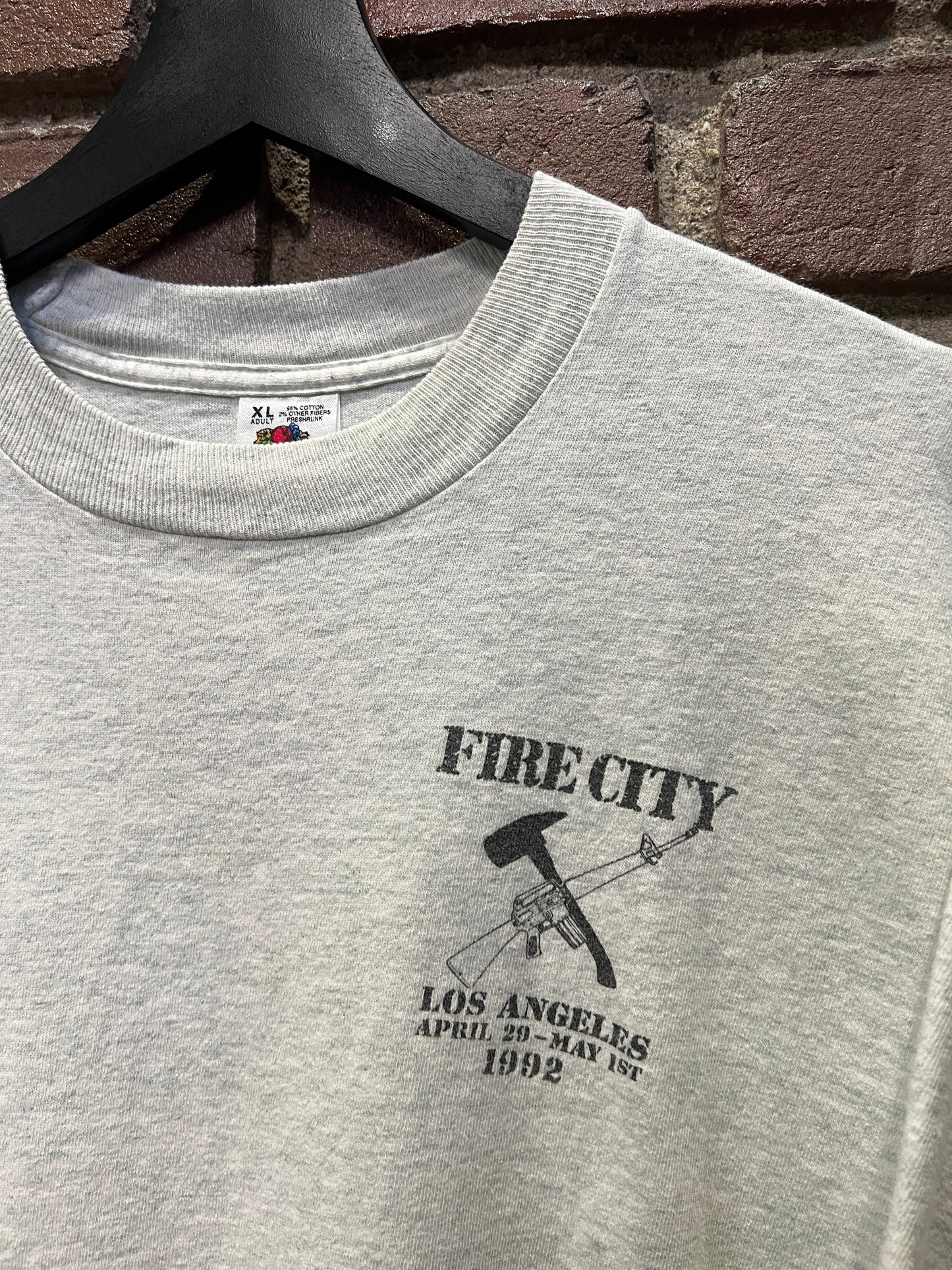 1992 LA Riots Fire City Tee